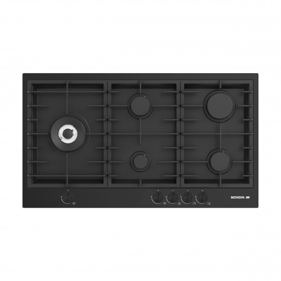 MONDIN SH905VTGLNL Μαύρο 89cm Εστία Αερίου MONDIN SH905VTGLNL Μαύρο 89cm Εστία Αερίου